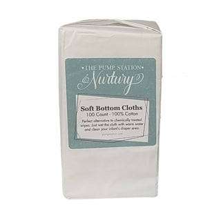 100% Cotton Soft Bottom Cloth Wipes - Bulk Pack - Shop at The Pump Station and Nurtury