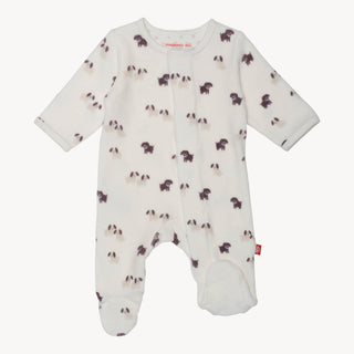 Magnetic Me Puppy Velour Footie F4 - Just $38.95! Shop now at The Pump Station & Nurtury