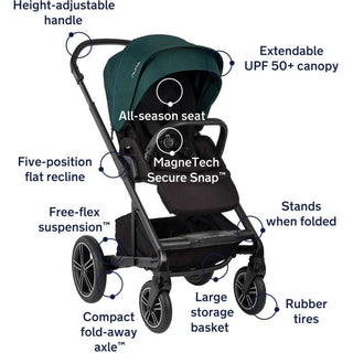 Nuna Mixx Next Stroller with MagneTech Secure Snap - Shop at The Pump Station and Nurtury