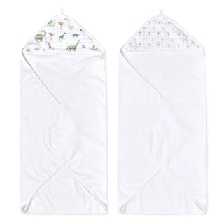 aden + anais 2pk hooded towels - Dino Jungle Baby & Toddler > Health