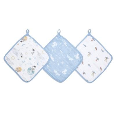  Kushies Baby Washcloths 6-Pack - White Washcloths for