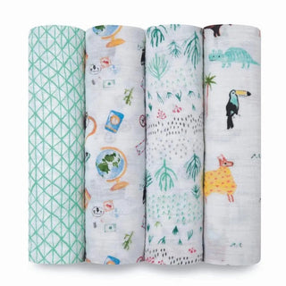 aden + anais Muslin Swaddle 4 Pk - Just $59.95! Shop now at The Pump Station & Nurtury