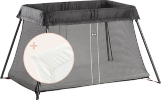 BabyBjörn Travel Crib Light + Fitted Sheet Bundle - Shop at The Pump Station and Nurtury