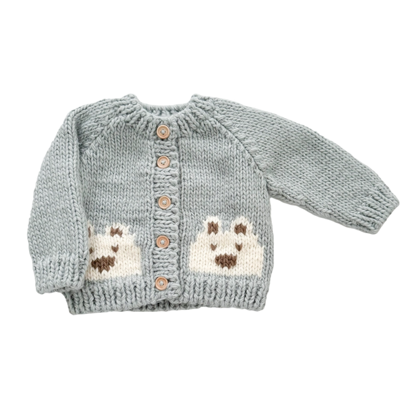 Blueberry Hill Hand Knit Bear Cardigan - Just $46.95! Shop now at The Pump Station & Nurtury