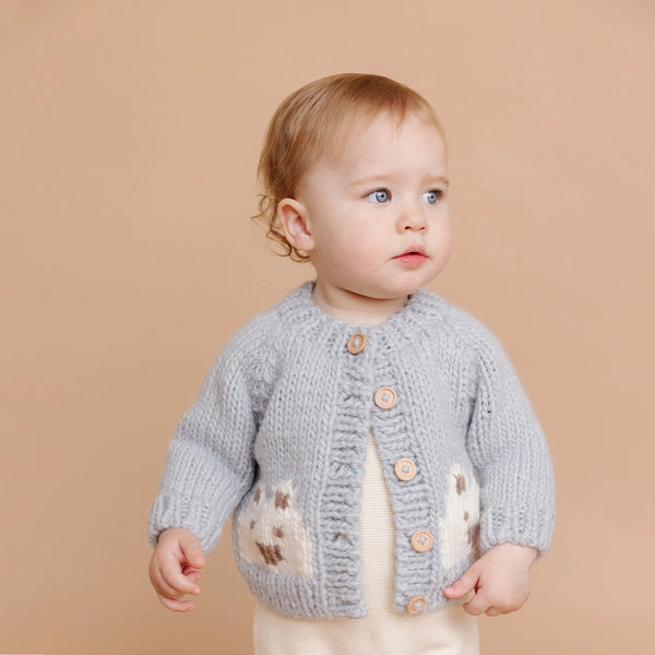 Blueberry Hill Hand Knit Bear Cardigan - Just $46.95! Shop now at The Pump Station & Nurtury