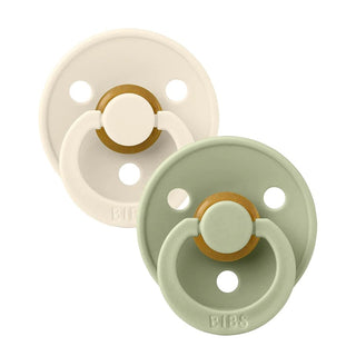 BIBS Colour 2 PACK Round Pacifier - Size 2 - Shop at The Pump Station and Nurtury