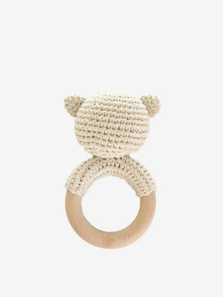 Blueberry Hill Cotton Crochet Rattle Teether - Shop at The Pump Station and Nurtury