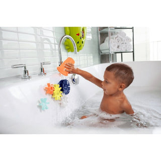 Boon Cogs Water Gears Bath Toy 12m + - Navy Yellow Toys & Books