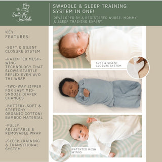 Butterfly Swaddle™ Swaddle, Sleep Sack and Transitional System in One - Shop at The Pump Station and Nurtury