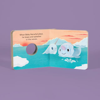 Chronicle Books Baby Narwhal Finger Puppet Book - Shop at The Pump Station and Nurtury