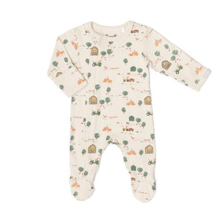 Coccoli Cotton Modal Zipper Footie F2 - Shop at The Pump Station and Nurtury