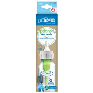 Dr. Brown’s Natural Flow® Options+™ Anti-colic Glass Baby Bottle - Shop at The Pump Station and Nurtury