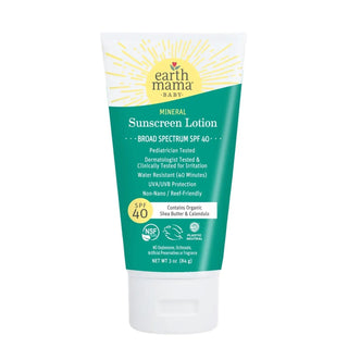 Earth Mama Baby Mineral Sunscreen Lotion 3oz SPF 40 - Shop at The Pump Station and Nurtury