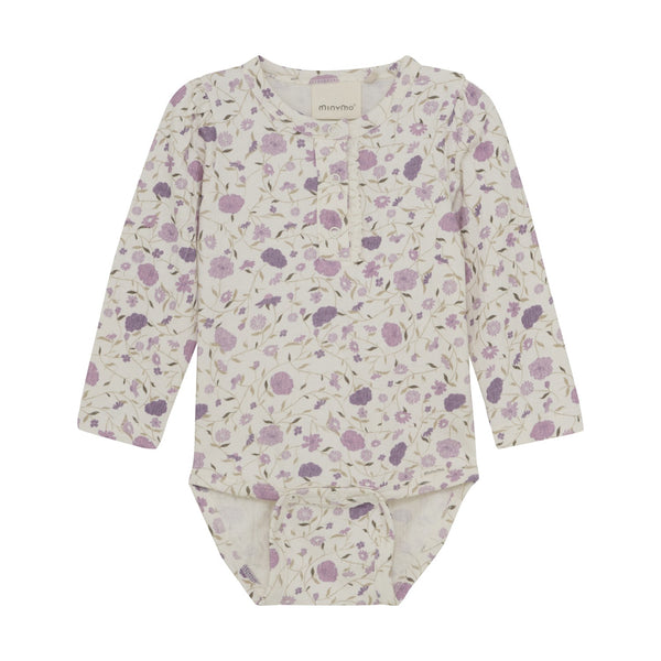 Minymo Long Sleeve AOP Bodysuit F1 - Just $28.95! Shop now at The Pump Station & Nurtury