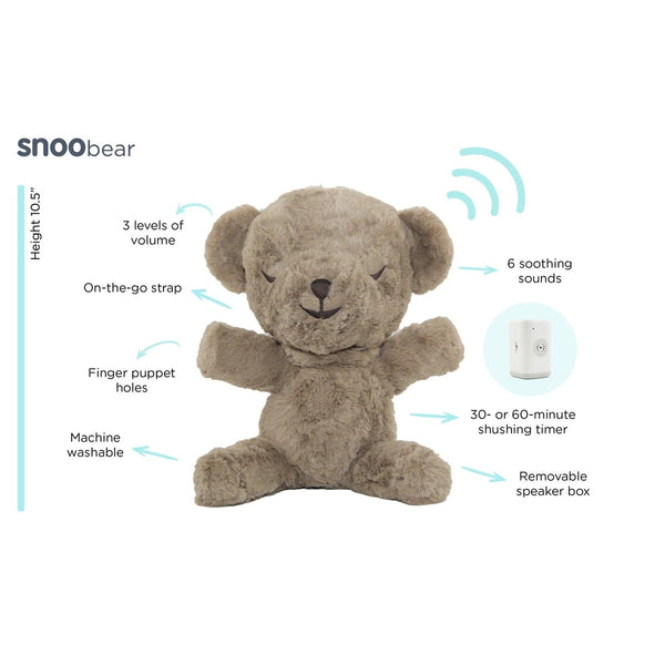 Happiest Baby SNOObear® 3-in-1 White Noise Lovey - Just $44.96! Shop now at The Pump Station & Nurtury