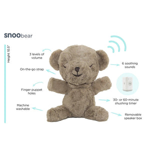 Happiest Baby SNOObear® 3-in-1 White Noise Lovey - Shop at The Pump Station and Nurtury