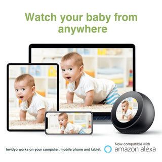 Invidyo Baby Monitor with crib mount + 1 Year Care Subscription - Shop at The Pump Station and Nurtury