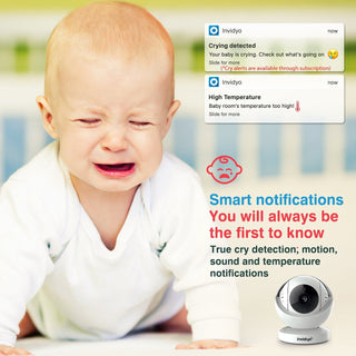 Invidyo Baby Monitor with crib mount + 1 Year Care Subscription - Shop at The Pump Station and Nurtury