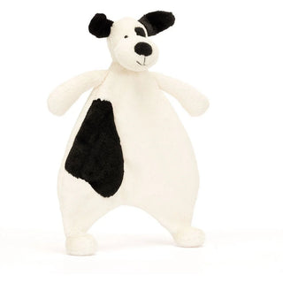 Jellycat Bashful Black & Cream Puppy Comforter - 1