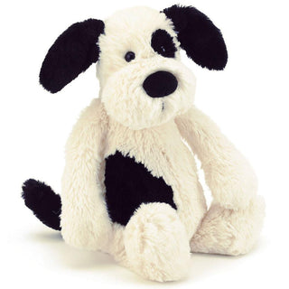 Jellycat Bashful Black & Cream Puppy - Shop at The Pump Station and Nurtury