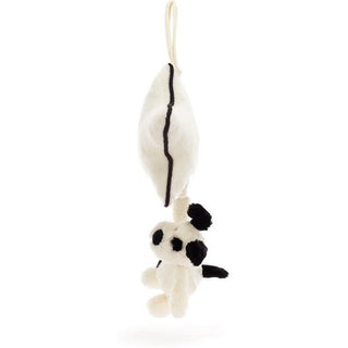 Jellycat Bashful Black & Cream Puppy Musical Pull - 2