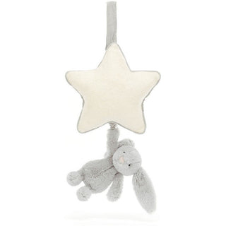 Jellycat Bashful Grey Bunny Musical Pull - Shop at The Pump Station and Nurtury