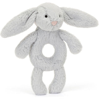 Jellycat Bashful Grey Bunny Ring Rattle - Shop at The Pump Station and Nurtury