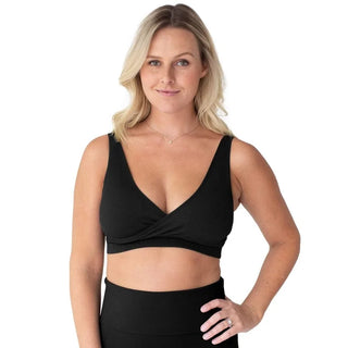 Kindred Bravely Sublime® Adjustable Crossover Nursing & Lounge Bra - Regular Black / Regular / Small - 1