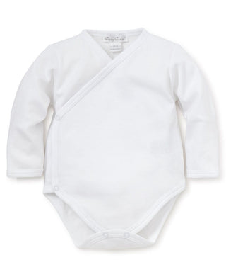 Kissy Kissy Basics L/S Cross Body Onesie, White - Shop at The Pump Station and Nurtury