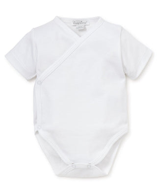 Kissy Kissy Basics S/S Cross Body Onesie, White - Shop at The Pump Station and Nurtury