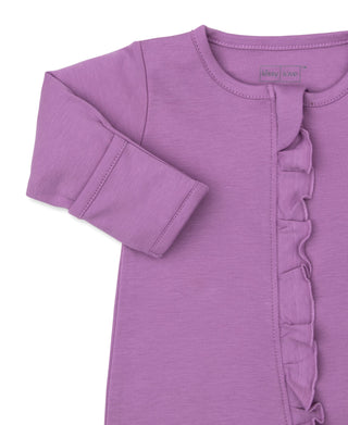 Kissy Love Mauve Ruffle Zip Infant Footie F1 - Shop at The Pump Station and Nurtury