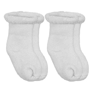 Kushies Baby Terry Newborn Socks - 10