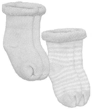 Kushies Baby Terry Newborn Socks - 5