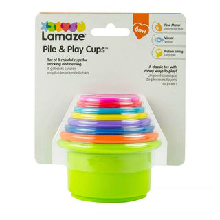 Lamaze Pile & Play Cups 8 Stacking Cups 6m+ - Shop at The Pump Station and Nurtury