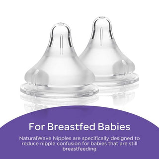 Lansinoh NaturalWAVE Silicone Baby Bottle Nipples - 2pk - Shop at The Pump Station and Nurtury