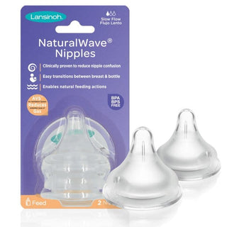 Lansinoh NaturalWAVE Silicone Baby Bottle Nipples - 2pk - Shop at The Pump Station and Nurtury