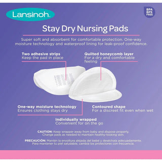 Lansinoh® Stay Dry Nursing Pads 60ct - Shop at The Pump Station and Nurtury