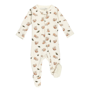 L'ovedbaby Organic Woodlands 2 way Zipper Footie F1 - Shop at The Pump Station and Nurtury