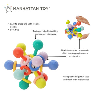 Manhattan Toy Atom Colorpop Teether 0m+ - Shop at The Pump Station and Nurtury