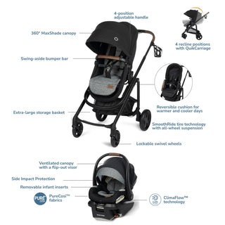 Maxi-Cosi Tayla Max 5-in-1 Travel System - Shop at The Pump Station and Nurtury