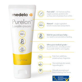 Medela Purelan™ - 1.3oz Lanolin Cream - Shop at The Pump Station and Nurtury