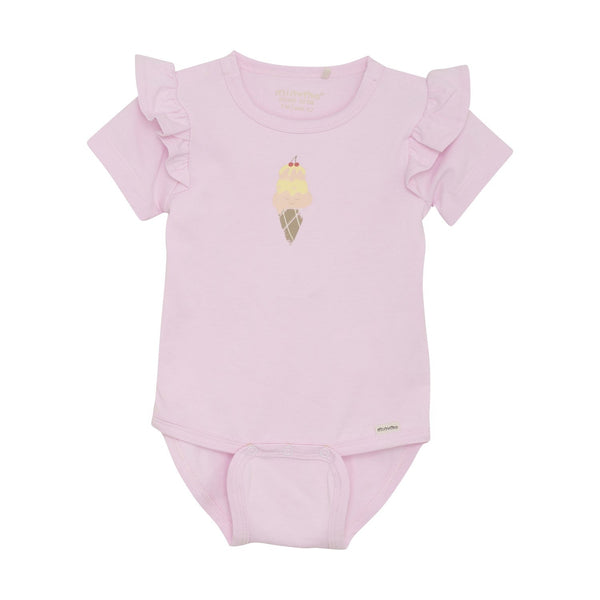 Minymo SS Bodysuit S1 Pink Tulle / 1M