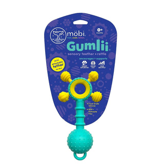 Mobi Gumlii Sensory Teether + Rattle, 0+ - Shop at The Pump Station and Nurtury