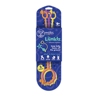 Mobi Liinklz silicone tethers - vibrant colors - Shop at The Pump Station and Nurtury