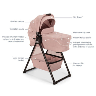 Nuna Lytl Bassinet + Stand | Thistle Collection - Shop at The Pump Station and Nurtury