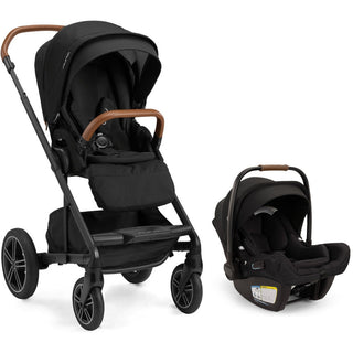 Nuna Mixx Next Stroller + Pipa Aire RX Infant Car Seat Travel System - Caviar - Strollers - Travel Systems