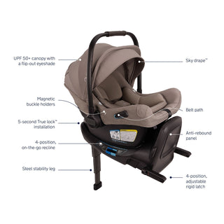 Nuna Pipa Aire RX Infant Car Seat + RELX Base - Shop at The Pump Station and Nurtury