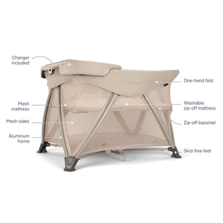 Nuna Sena Aire Playard with Zip-Off Bassinet + Changer - Shop at The Pump Station and Nurtury