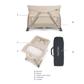 Nuna Sena Aire Playard with Zip-Off Bassinet + Changer - Shop at The Pump Station and Nurtury