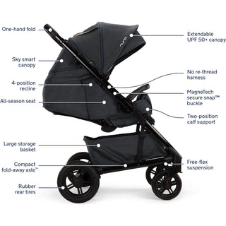 Nuna Tavo Next Stroller with MagneTech Secure Snap - Shop at The Pump Station and Nurtury